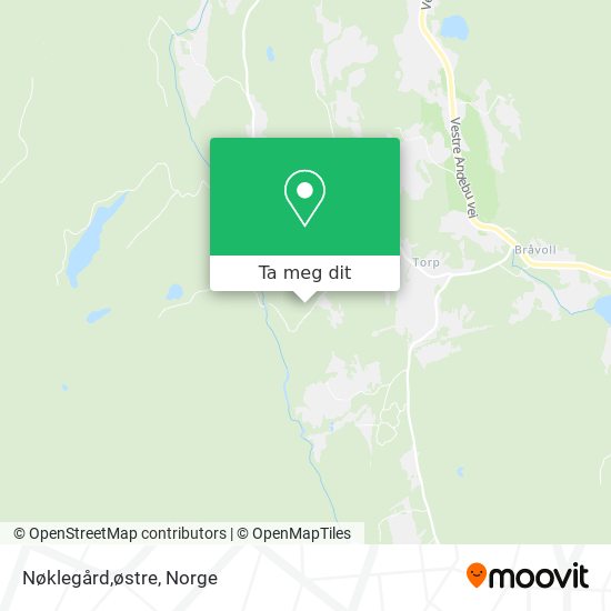 Nøklegård,østre kart