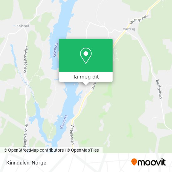 Kinndalen kart