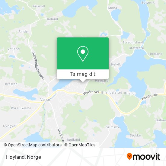 Høyland kart