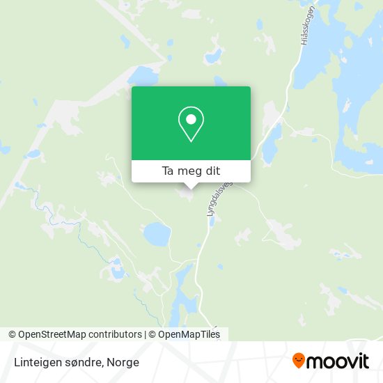 Linteigen søndre kart