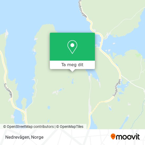 Nedrevågen kart