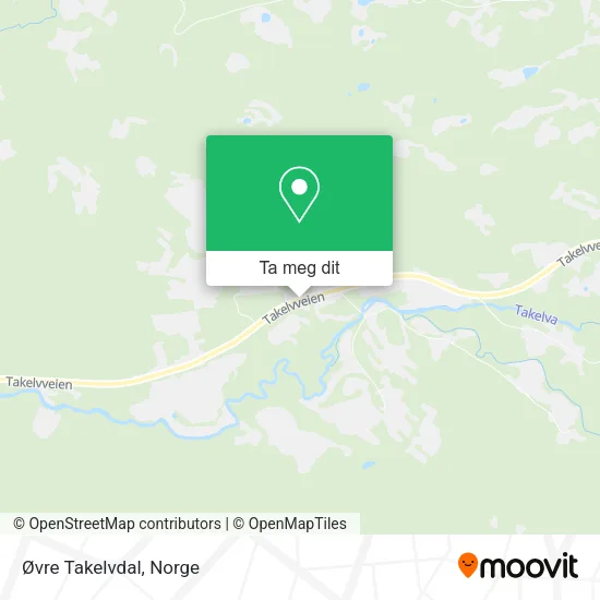 Øvre Takelvdal kart