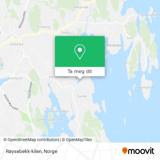 Røysebekk-kilen kart