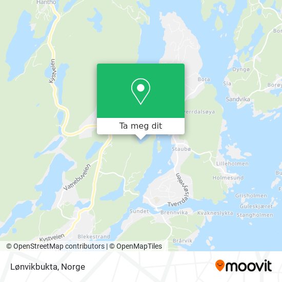 Lønvikbukta kart