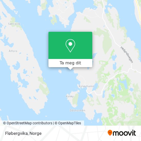 Fløbergvika kart