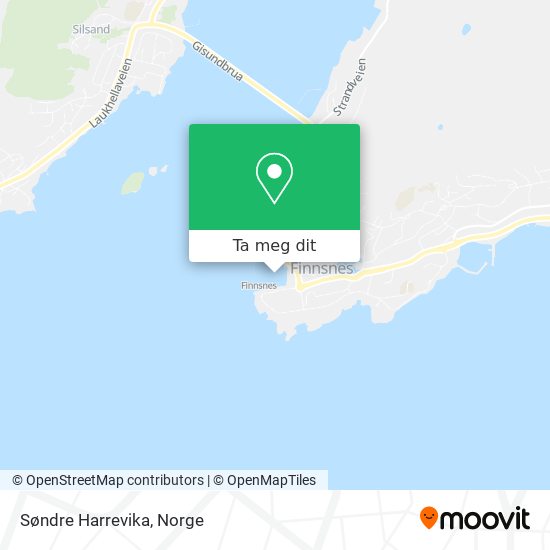 Søndre Harrevika kart