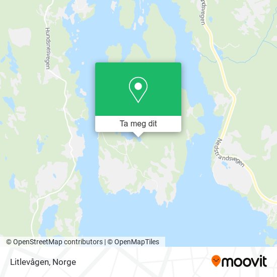 Litlevågen kart