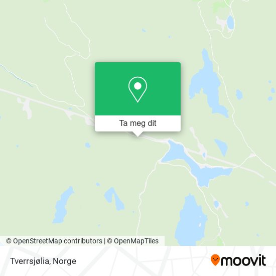 Tverrsjølia kart