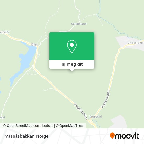 Vassåsbakkan kart