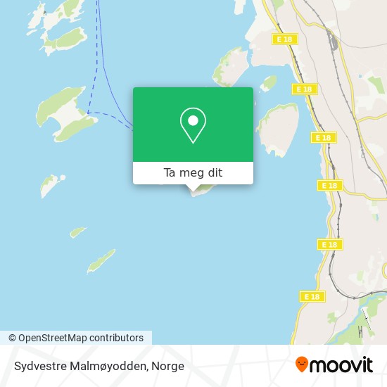 Sydvestre Malmøyodden kart