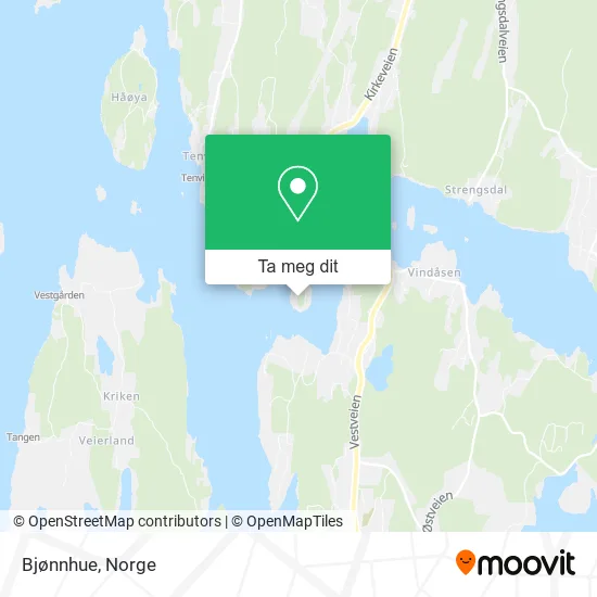 Bjønnhue kart