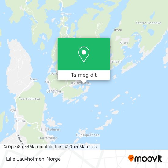 Lille Lauvholmen kart