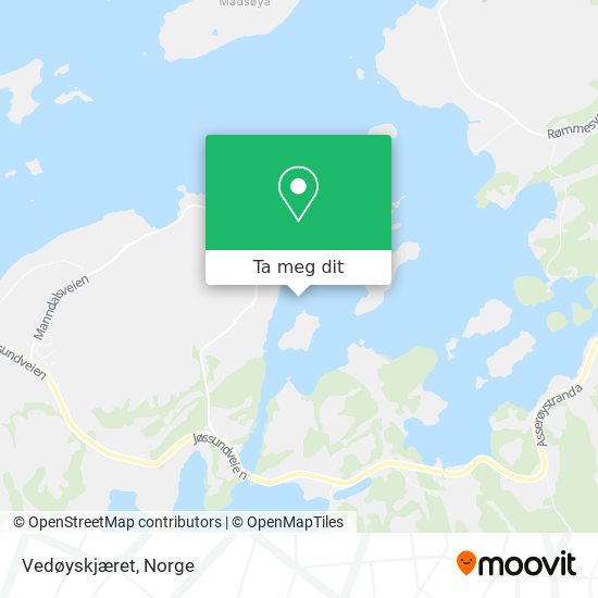 Vedøyskjæret kart