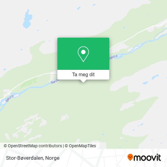 Stor-Bøverdalen kart