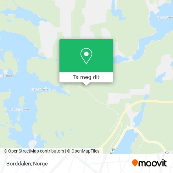 Borddalen kart