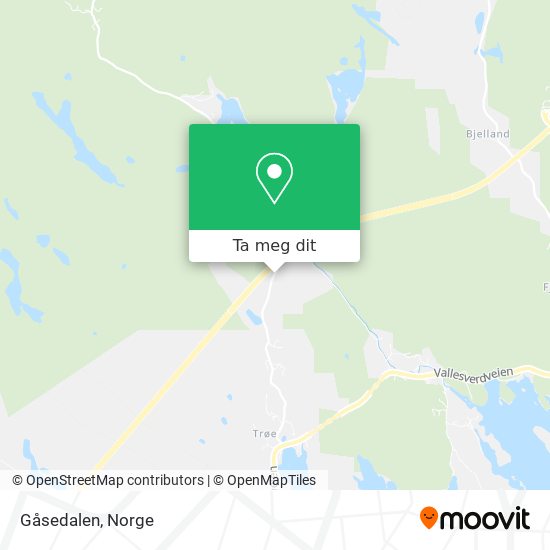 Gåsedalen kart