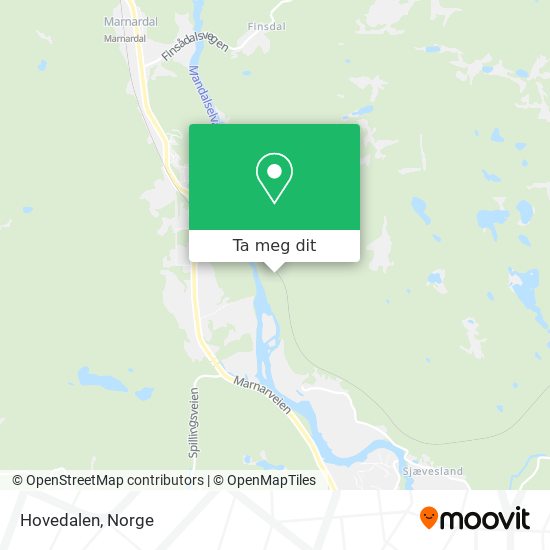 Hovedalen kart