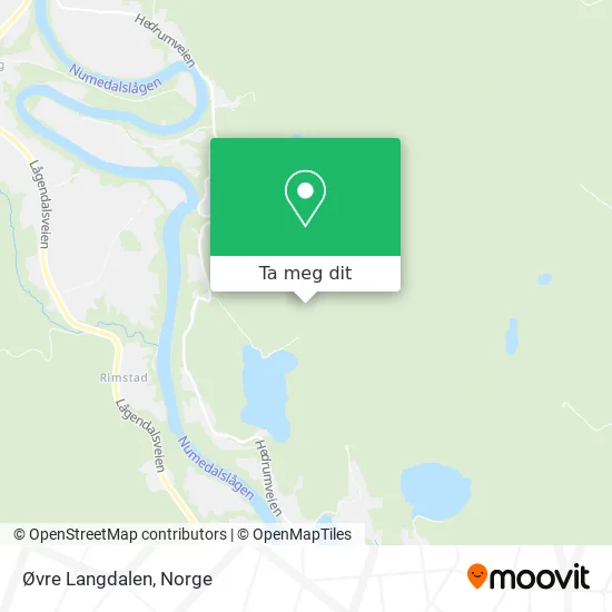 Øvre Langdalen kart