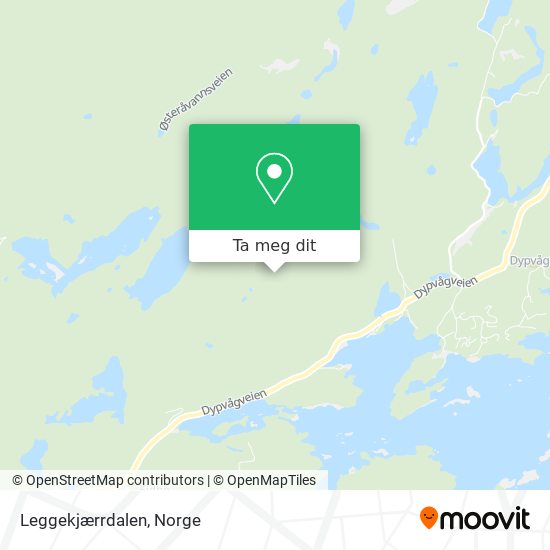 Leggekjærrdalen kart