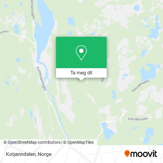 Kotjønndalen kart