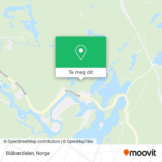 Blåbærdalen kart