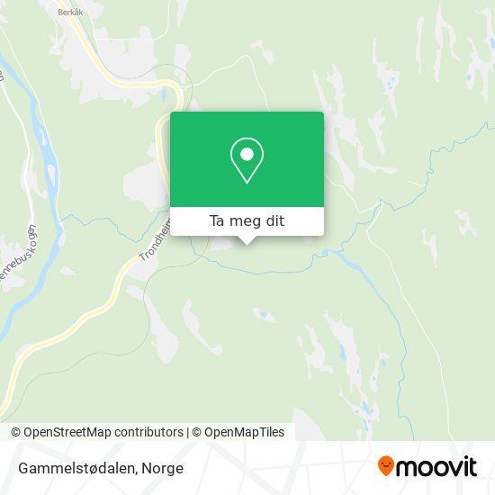 Gammelstødalen kart