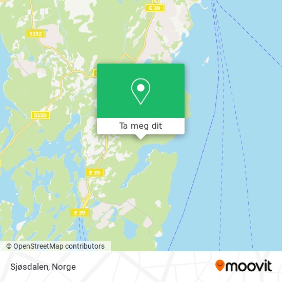Sjøsdalen kart