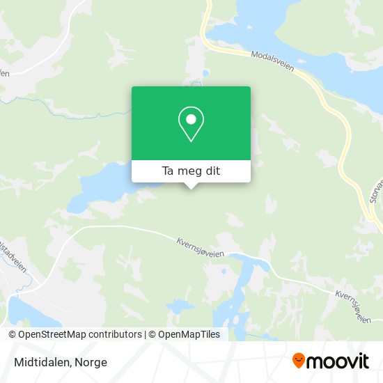 Midtidalen kart