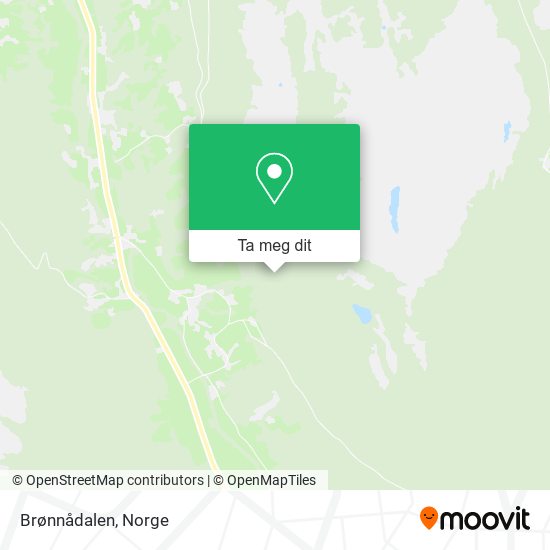 Brønnådalen kart