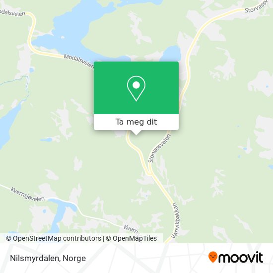 Nilsmyrdalen kart