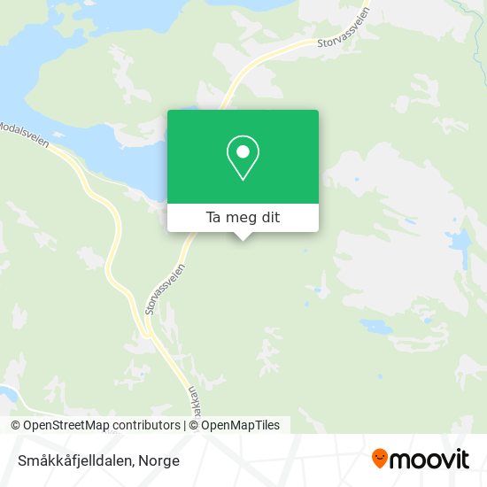 Småkkåfjelldalen kart