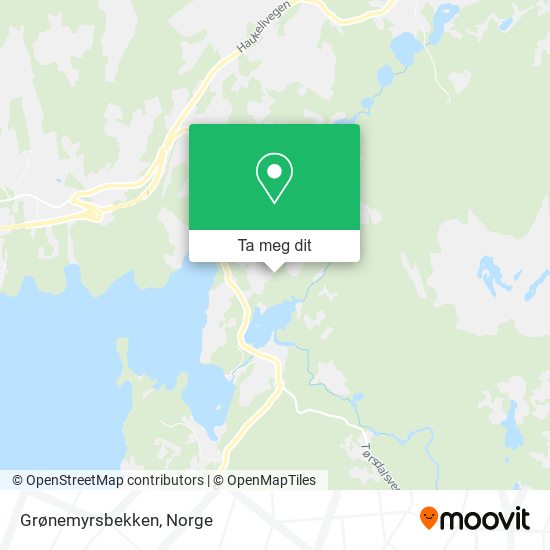 Grønemyrsbekken kart