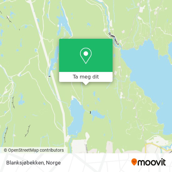 Blanksjøbekken kart