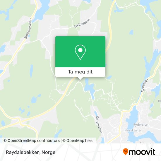 Røydalsbekken kart
