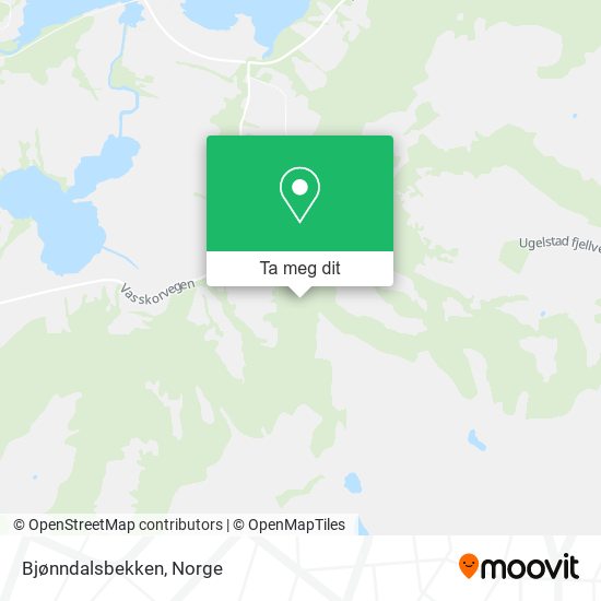 Bjønndalsbekken kart