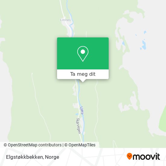 Elgstøkkbekken kart