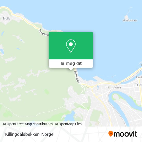 Killingdalsbekken kart