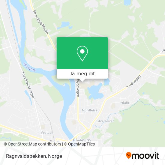 Ragnvaldsbekken kart