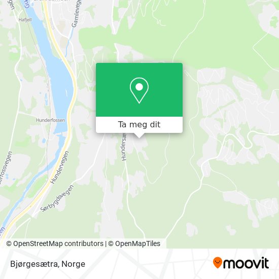 Bjørgesætra kart