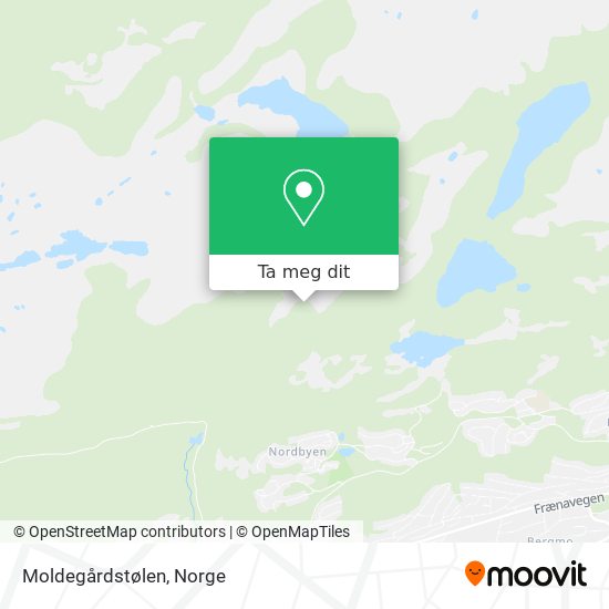 Moldegårdstølen kart