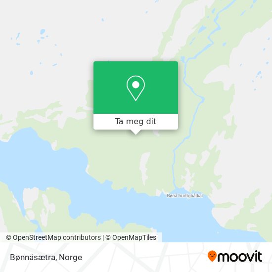 Bønnåsætra kart