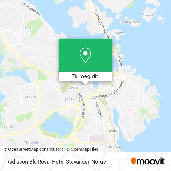 Radisson Blu Royal Hotel Stavanger kart