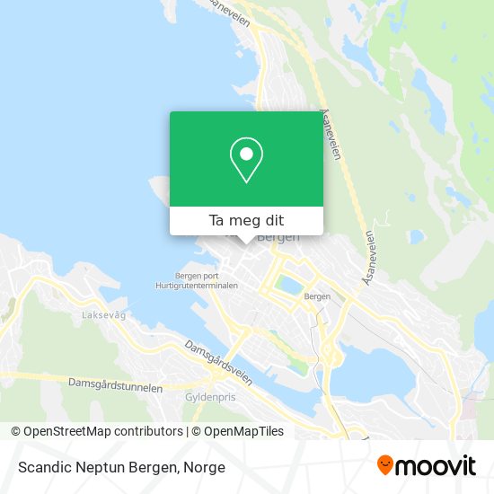 Scandic Neptun Bergen kart
