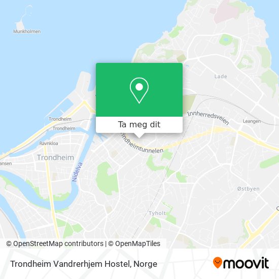 Trondheim Vandrerhjem Hostel kart