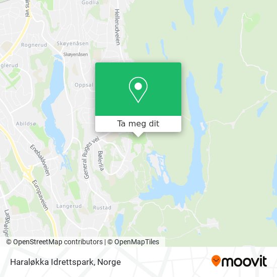 Haraløkka Idrettspark kart