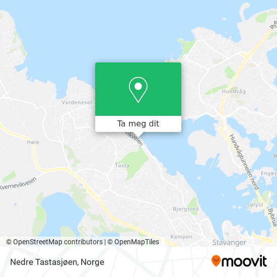 Nedre Tastasjøen kart