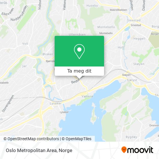 Oslo Metropolitan Area kart