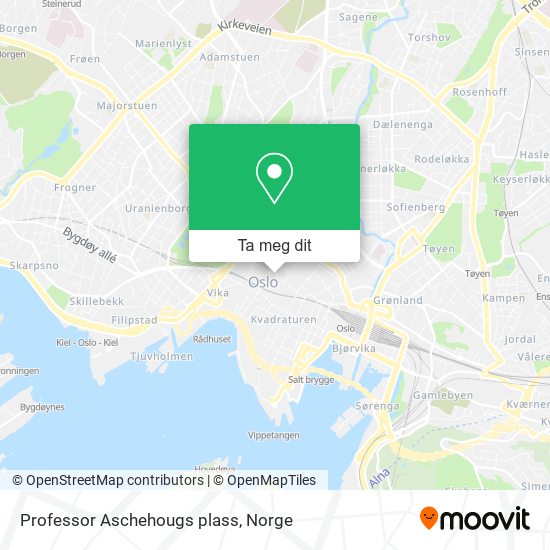 Professor Aschehougs plass kart
