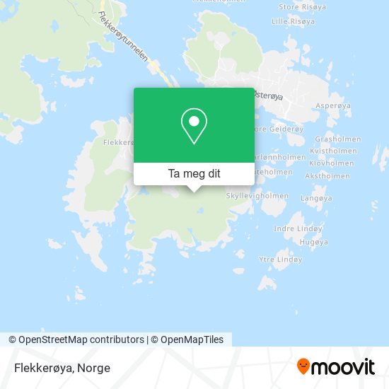 Flekkerøya kart