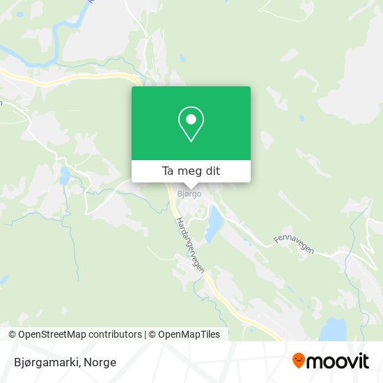 Bjørgamarki kart
